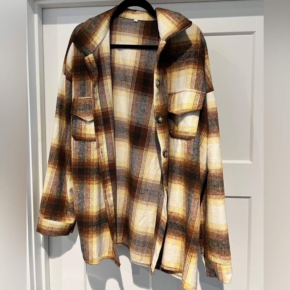 Plaid Shacket XXL